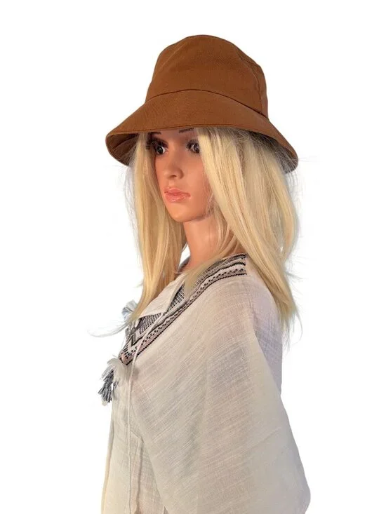 NWT Gigi Pip Brown Rylee Bucket Hat S/M 57 MSRP$64.00 - Picture 10 of 15